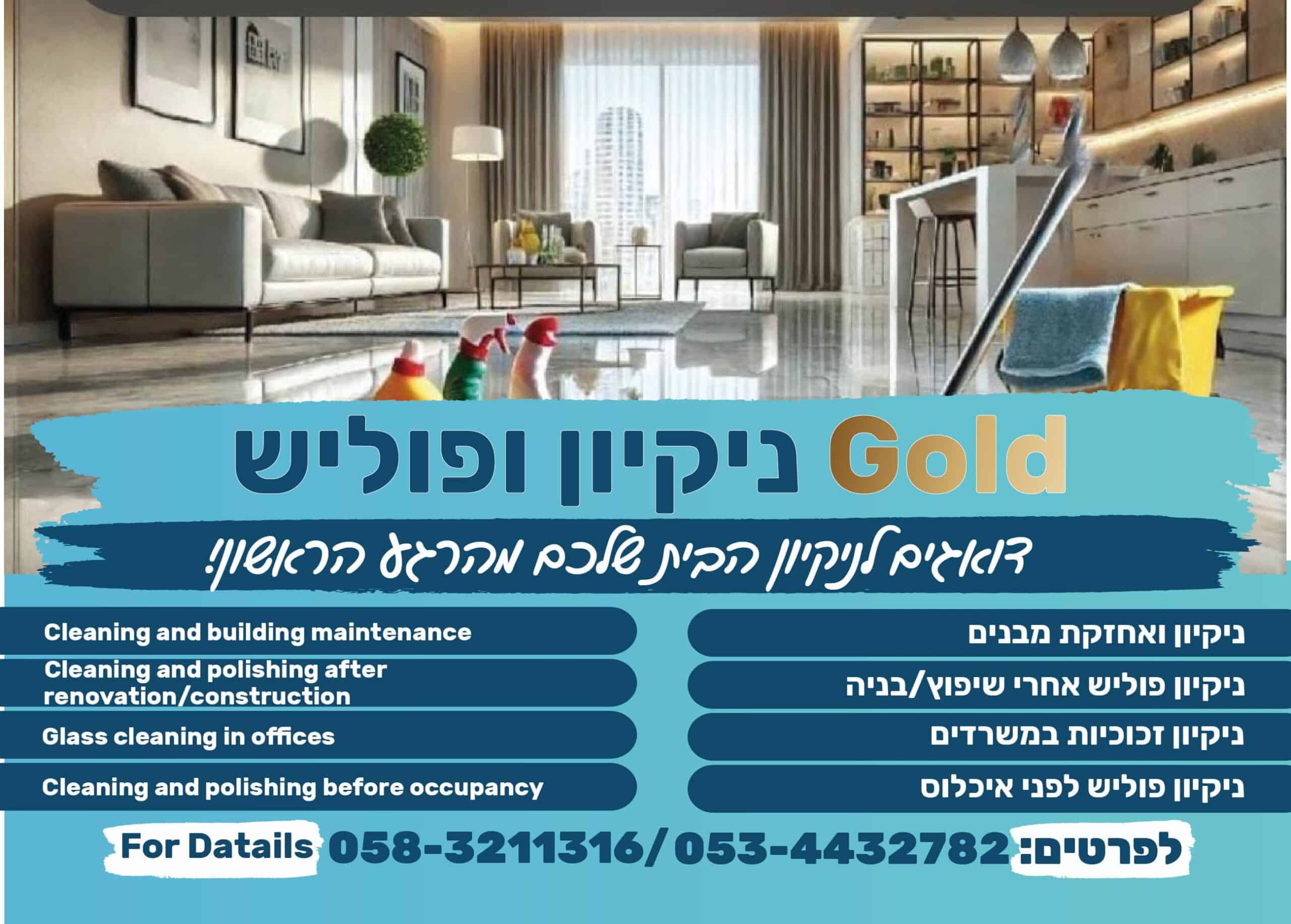 Gold ניקיון ופוליש